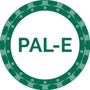 Pal-E-Logo auf weißem Hintergrund.